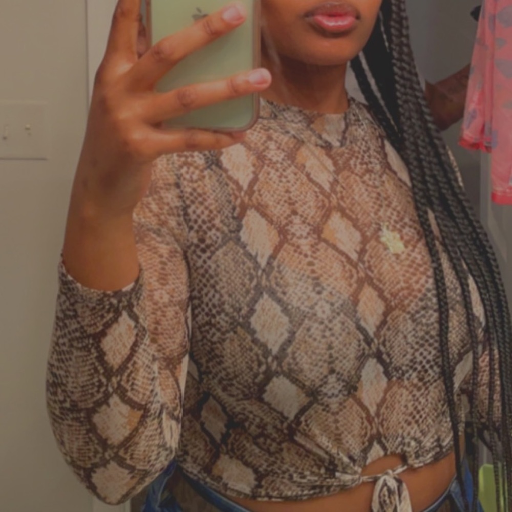 Snakeskin Top